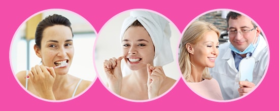 Good oral health can prevent breast cancer. Good oral hygiene includes brushing, flossing, and dental visits